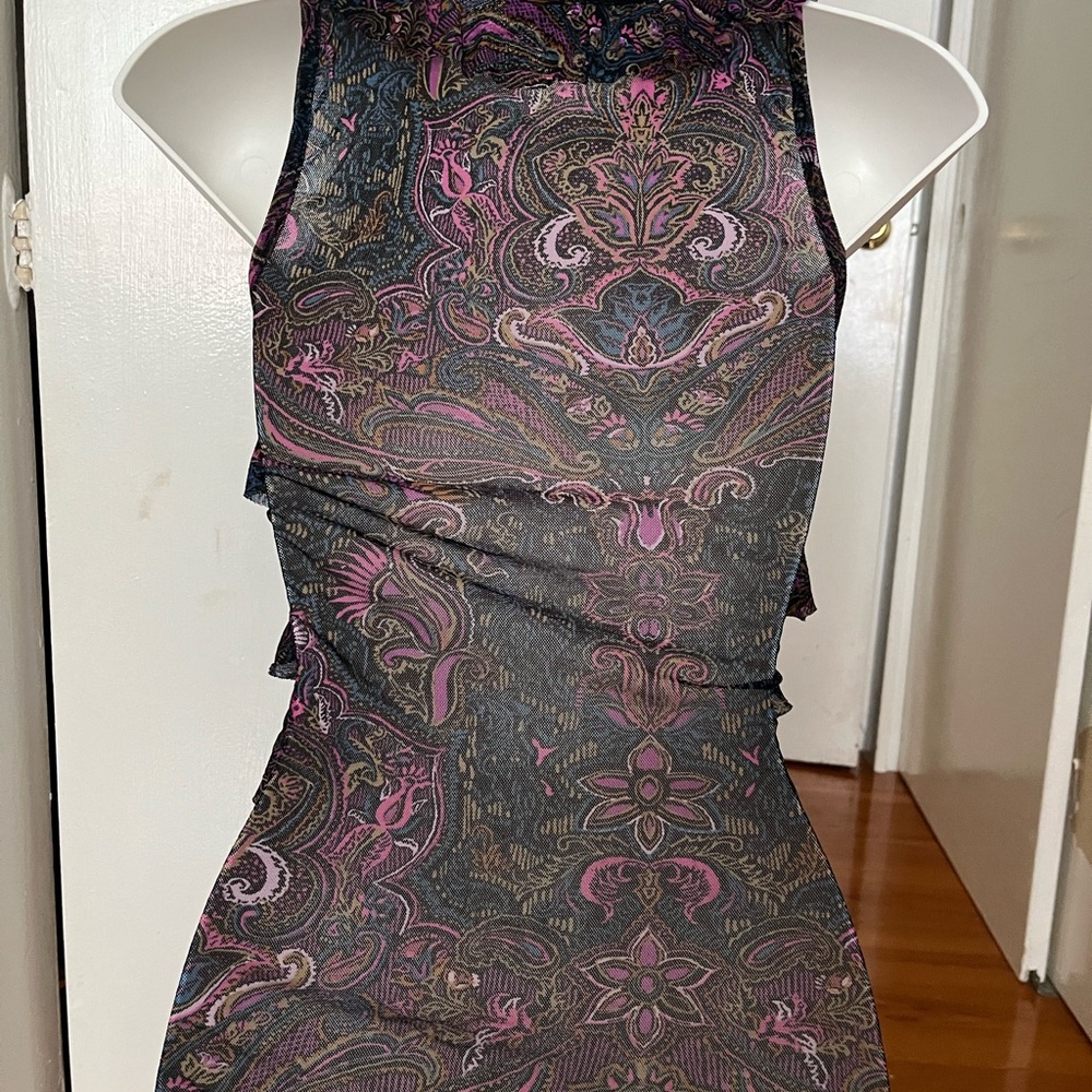 Express Multicolor Ruffle Blouse - image 5